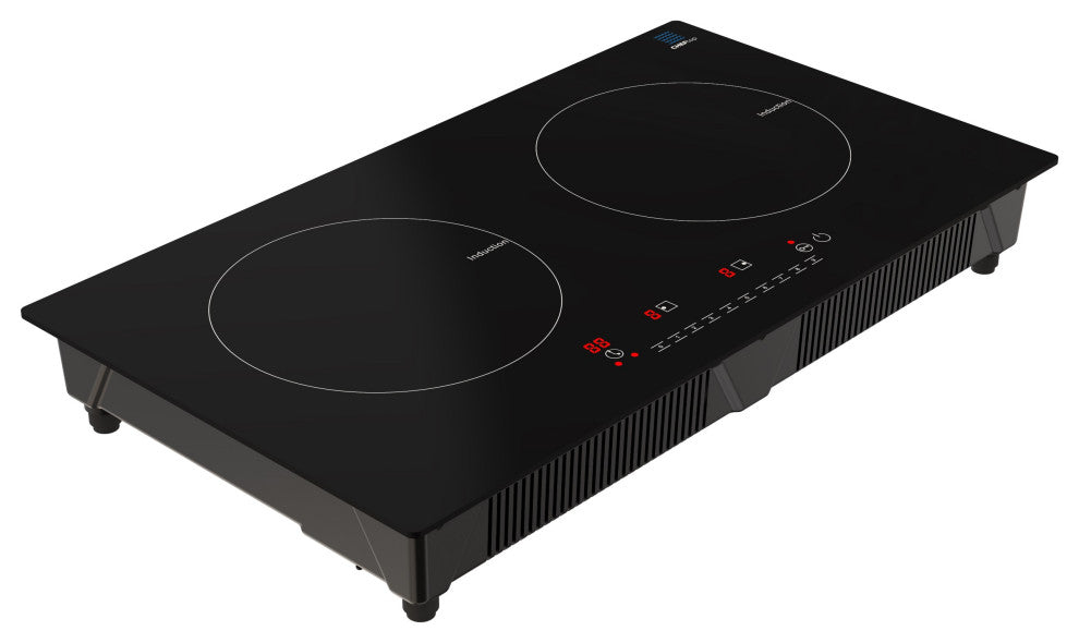 Cheftop Dual Induction Burner Cooktop - Portable 120V Digital Ceramic 2 Burner