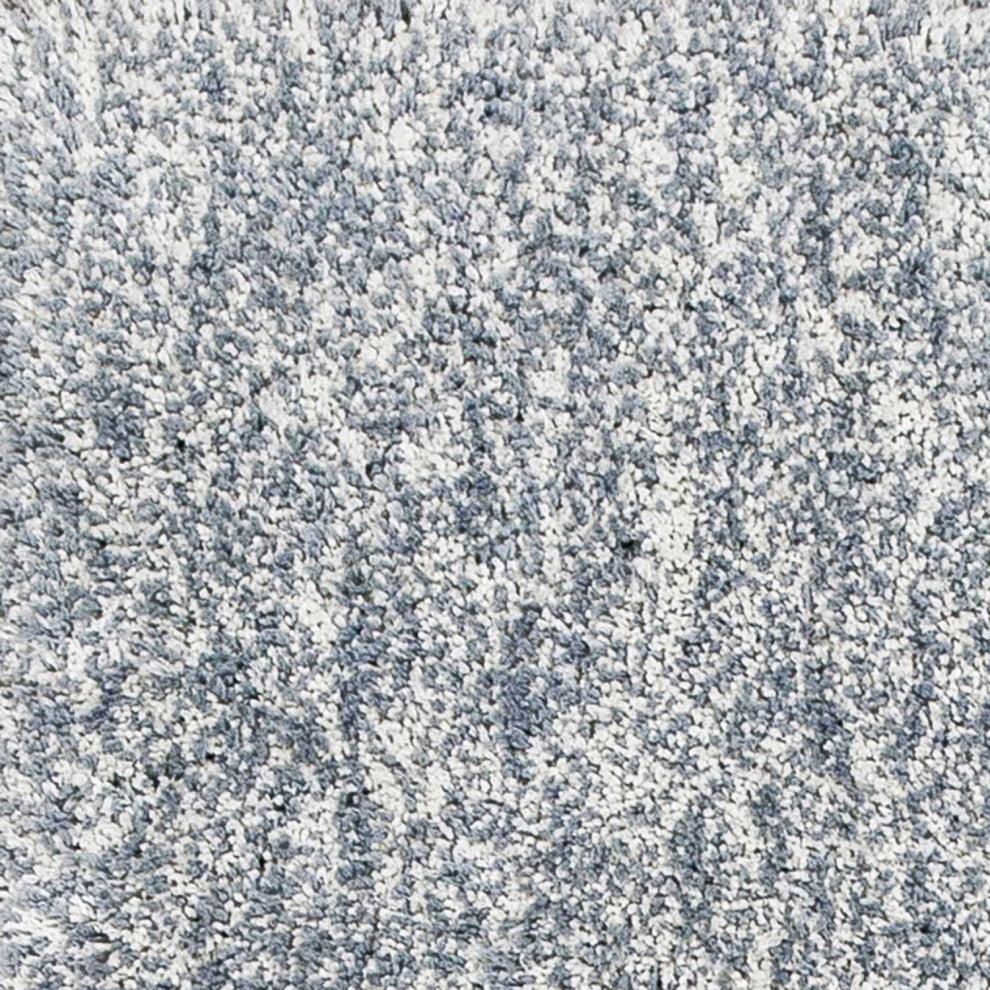 HomeRoots 5'x7' Slate Heather Hand Woven Indoor Shag Area Rug