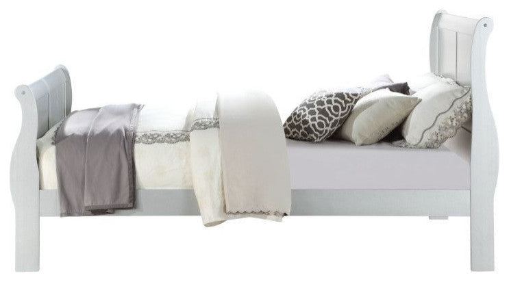 ACME Louis Philippe III Eastern King Bed, Platinum