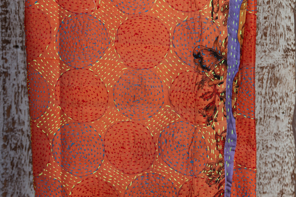 Edna Silk Kantha Scarf