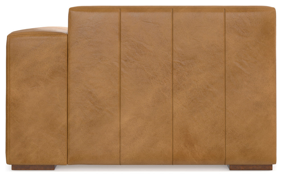 Rex Right Chaise Sofa Module in Genuine Leather