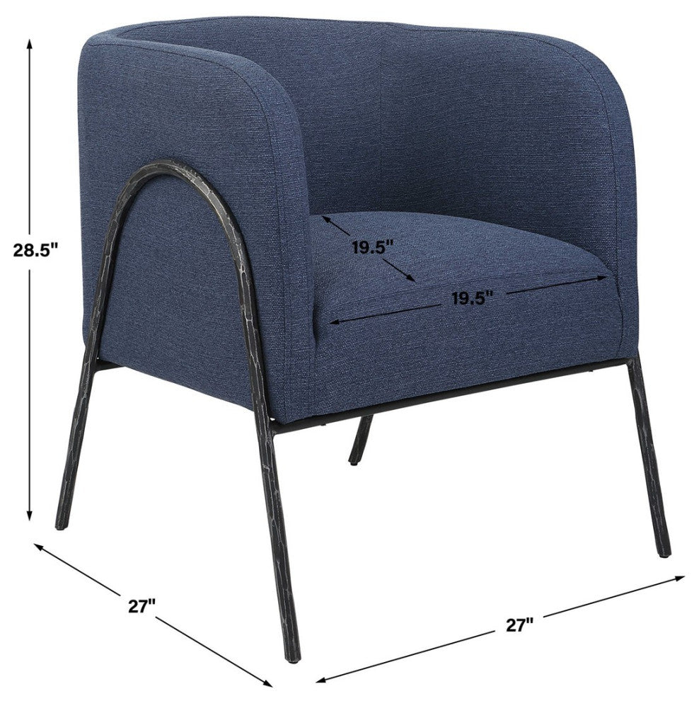 Uttermost Jacobsen Accent Chair, Denim
