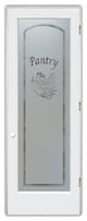 Pantry Door - Bread Basket - Primed - 24" x 80" - Knob on Left - Pull Open