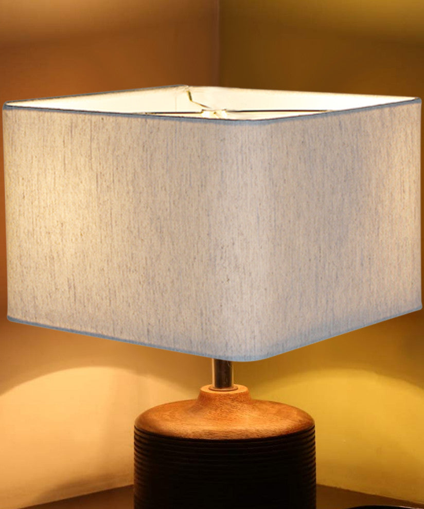 16x16x10 Rounded Corner Premiere Hardback Shallow Square Drum Lampshade Textured