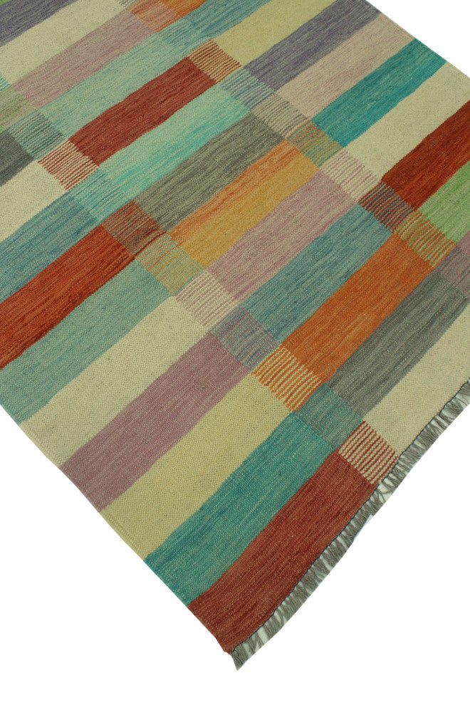 Winchester Kilim Lynnette Red/Orange Rug, 3'10x5'9