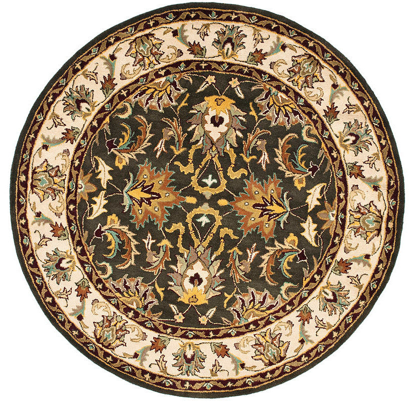 Safavieh Heritage Hg819A Black, Ivory Area Rug