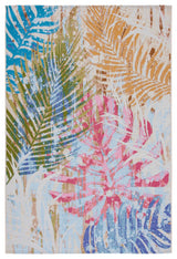 Safavieh Summer SMR487 Indoor-Outdoor Rug, Blue/Beige, 5'3"x7'6"