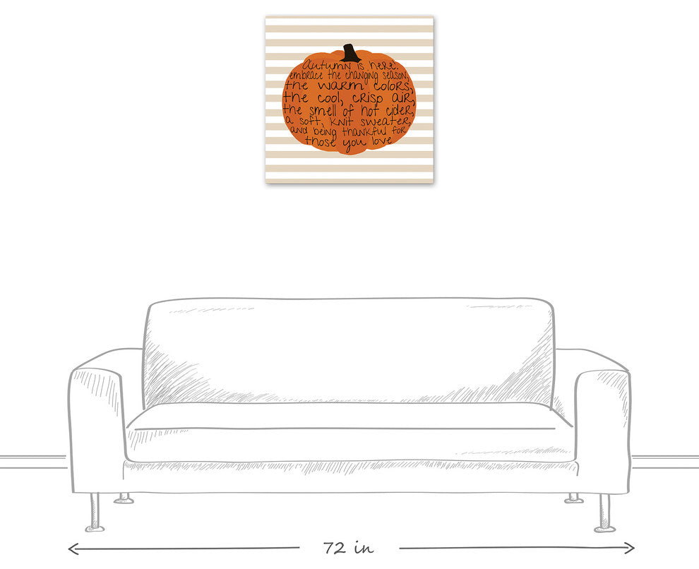 Embrace Autumn 24x24 Canvas Wall Art
