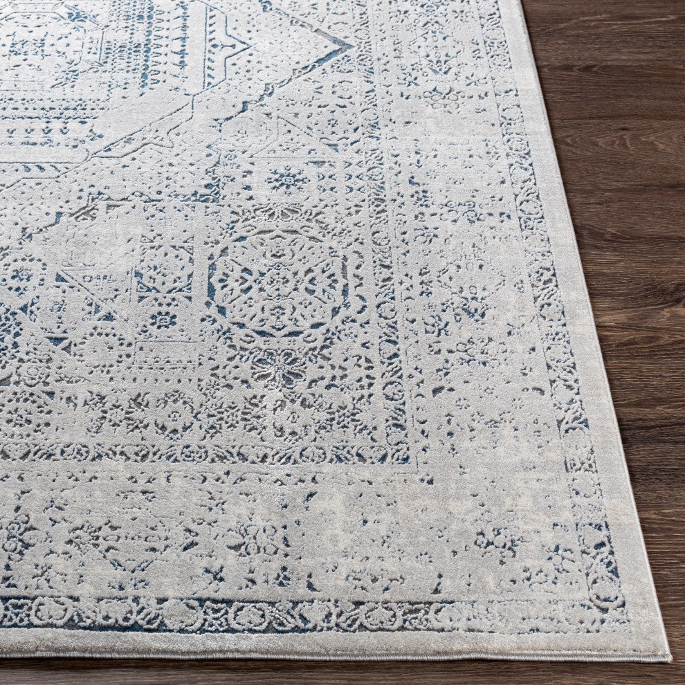 Aisha AIS-2318 Rug, Charcoal, 7'10" Round