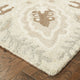 Cecilia Hand-tufted Wool Floral Medallions Sand/Ash Area Rug, 5'x8'
