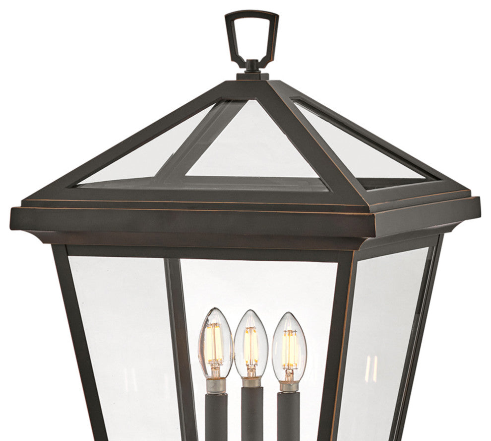 Hinkley Alford Place 25.75" Large Pier Mount Lantern, Oil Rubbed Bronze