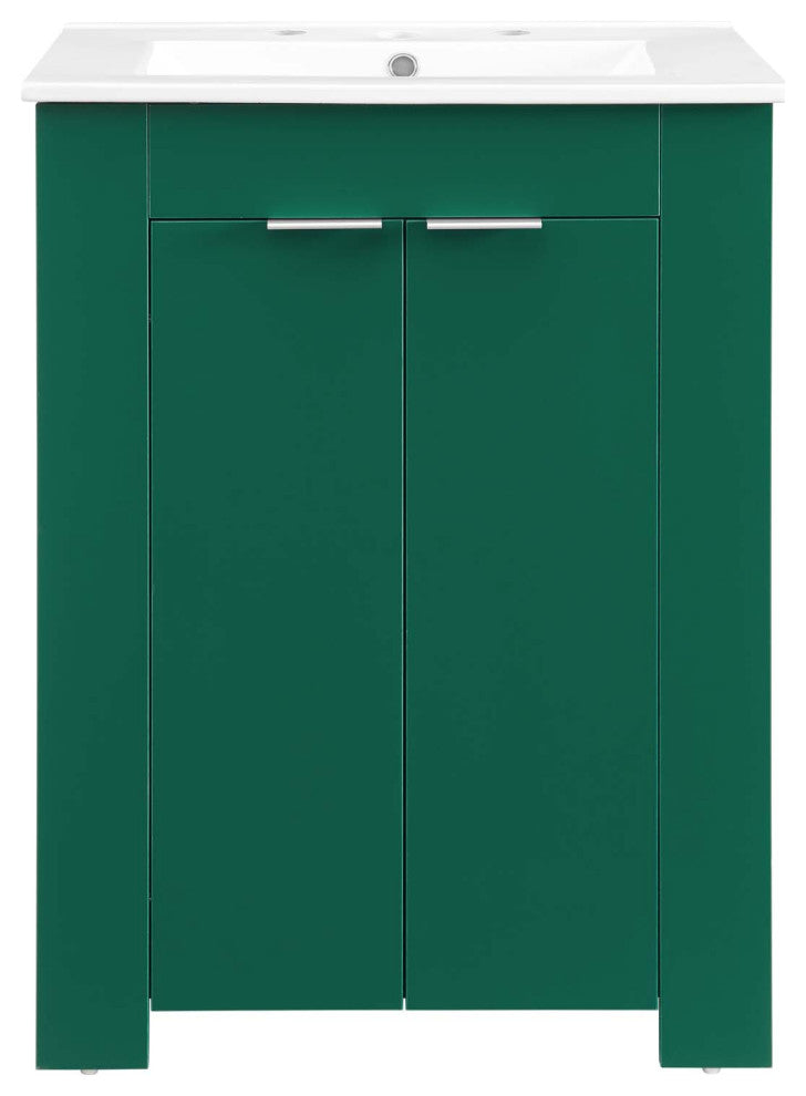 Maybelle 24" Bathroom Vanity-Green White