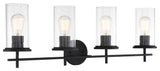 Minka Lavery Haisley 4-Light Bathroom Vanity, Coal