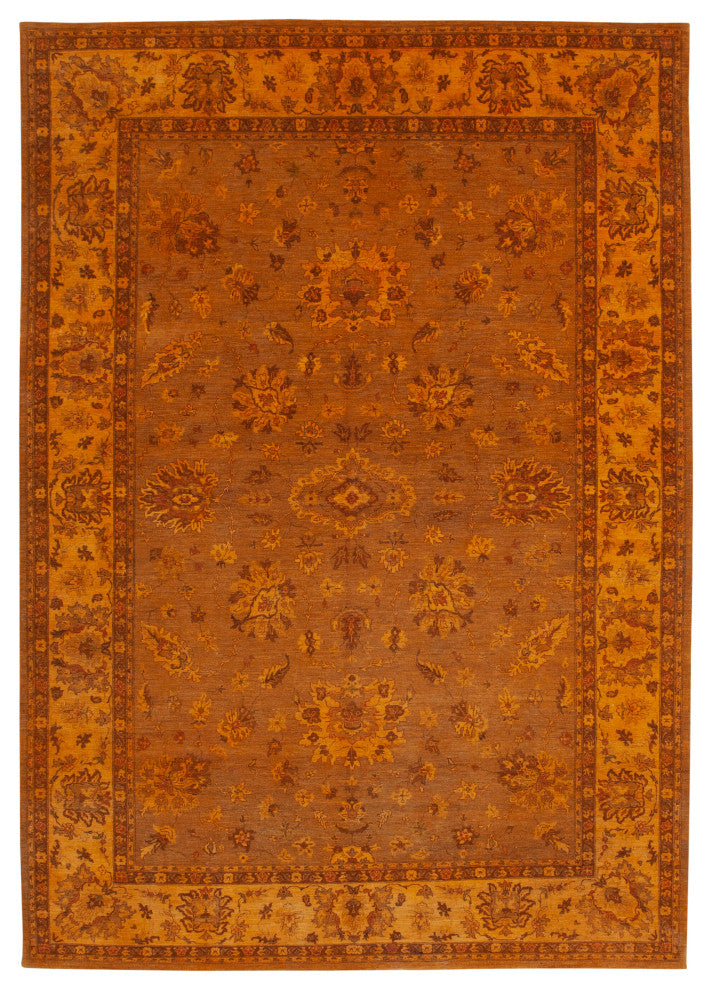 Rug N Carpet - Hand-Knotted Oriental 9' 8" x 14' 2" Soft Large Oushak Rug