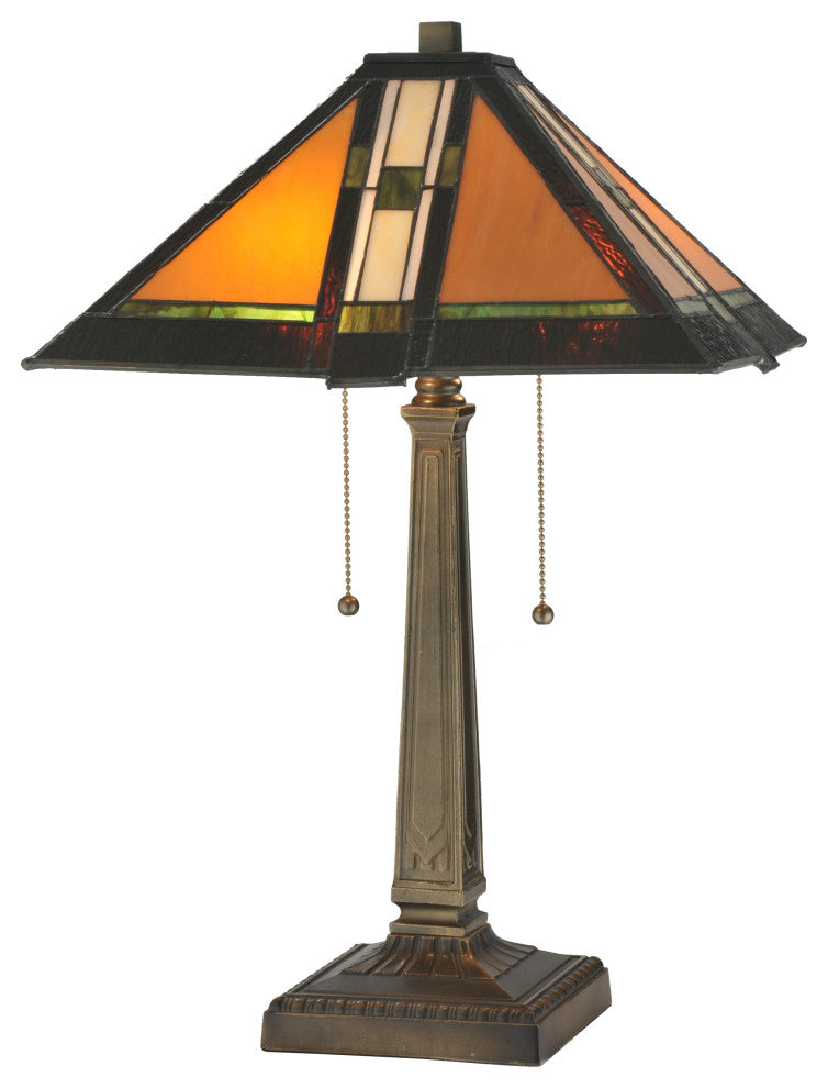 Meyda lighting 119654 22"H Montana Mission Table Lamp