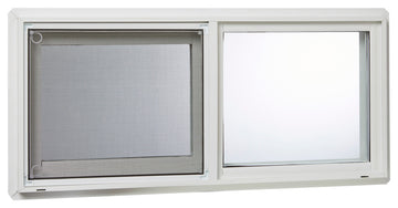 32x14 Vinyl Left, Hand Sliding Window with Dual Pane Insulated Glass