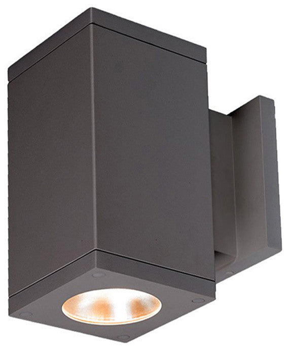 Cube Architectural 5" LED Wall-Light Straight 30 Deg Beam 3500K, Graphite