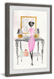 "Pretty Pink Dress" Framed Painting Print, 16"x24"