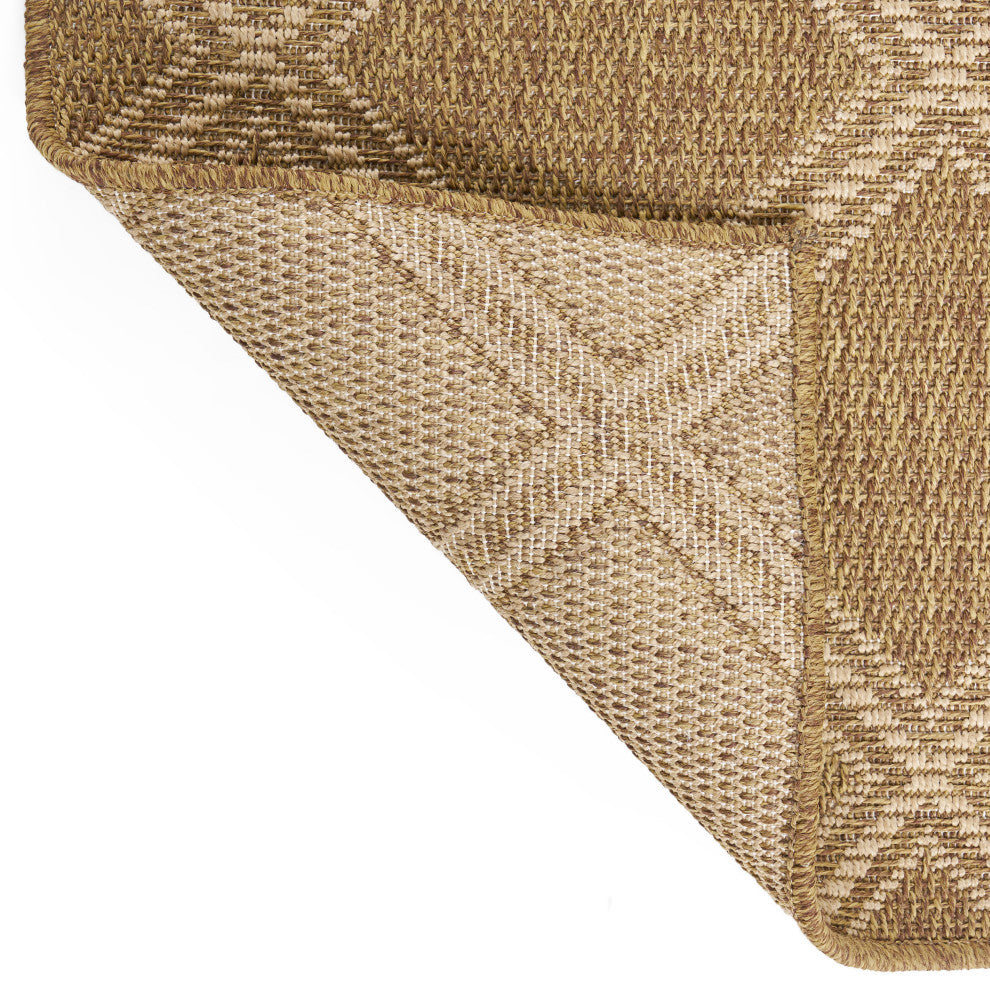 Althoff Indoor/Outdoor Area Rug, Natural, 120 W X 94 D X 0.16 H