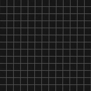 Metro 1" Square Matte Black Porcelain Floor and Wall Tile
