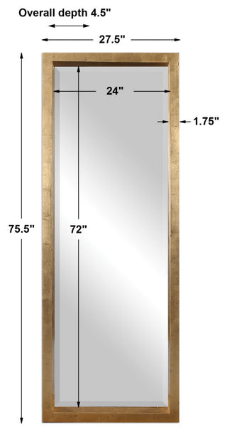 Uttermost Edmonton Gold Leaner Mirror