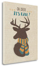 "Oh Deer - Linen" By Jo Moulton, Giclee Print on Gallery Wrap Canvas