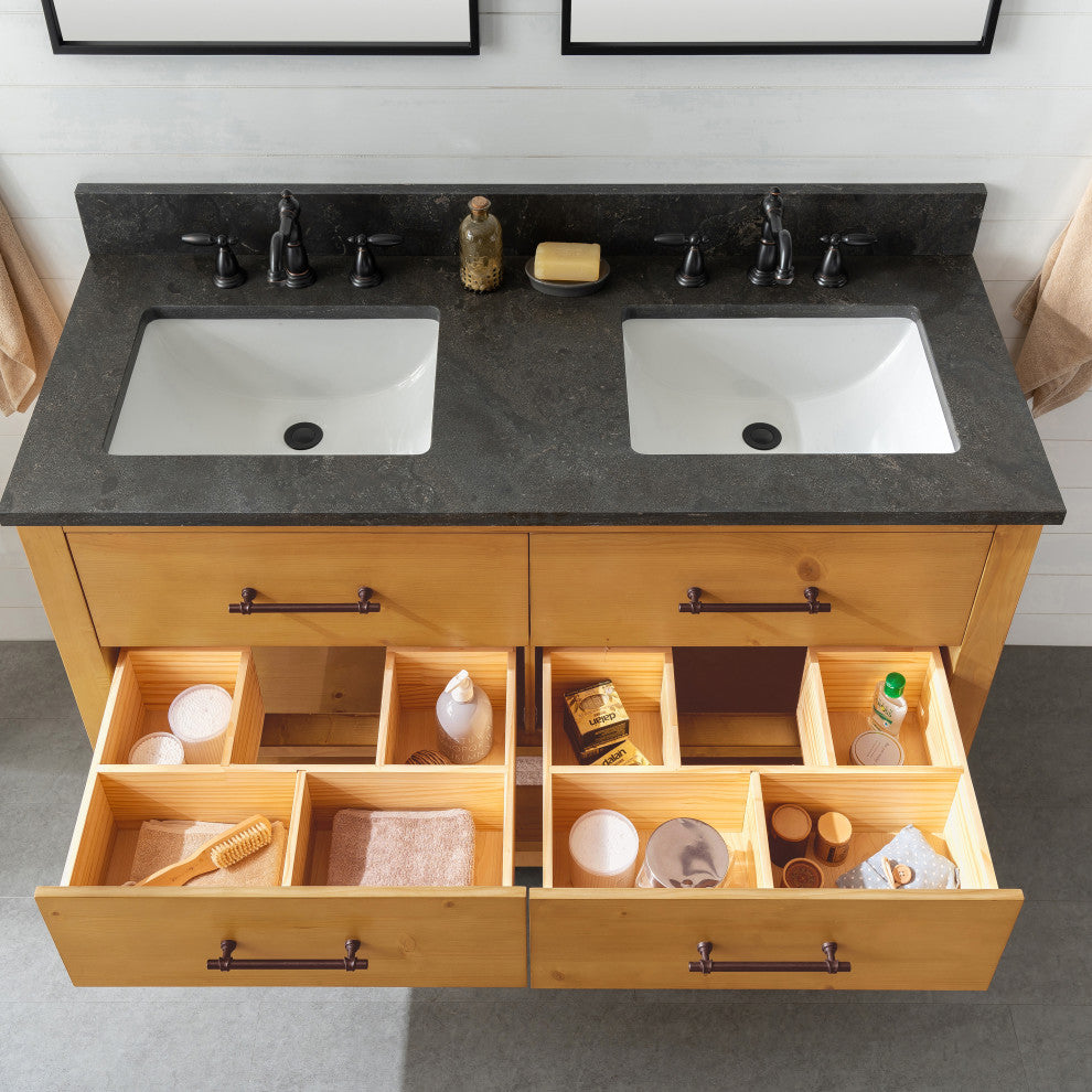 Windwood 54" Bathroom Vanity, Natural