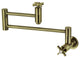 KS8103ZX Millennium Wall Mount Pot Filler Kitchen Faucet, Antique Brass