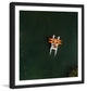 "Orange Kayaks" Framed Print by Karolis Janulis