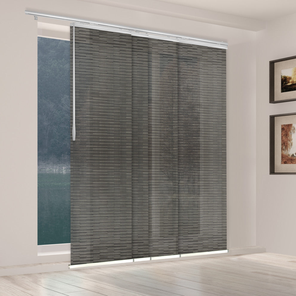 Kato 4-Panel Track Extendable Vertical Blinds 48-88"W