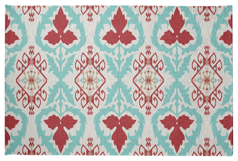 Bombay Spring Chenille Rug, Ligonberry Red, 2'x3'