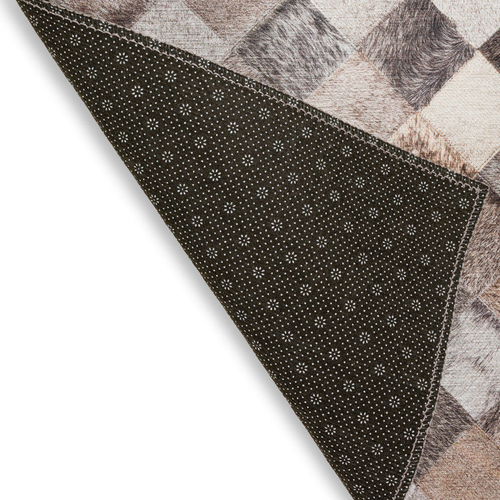 Indoor/Outdoor Stetson SS2 Flannel Machine Washable 10' x 10' Round Rug