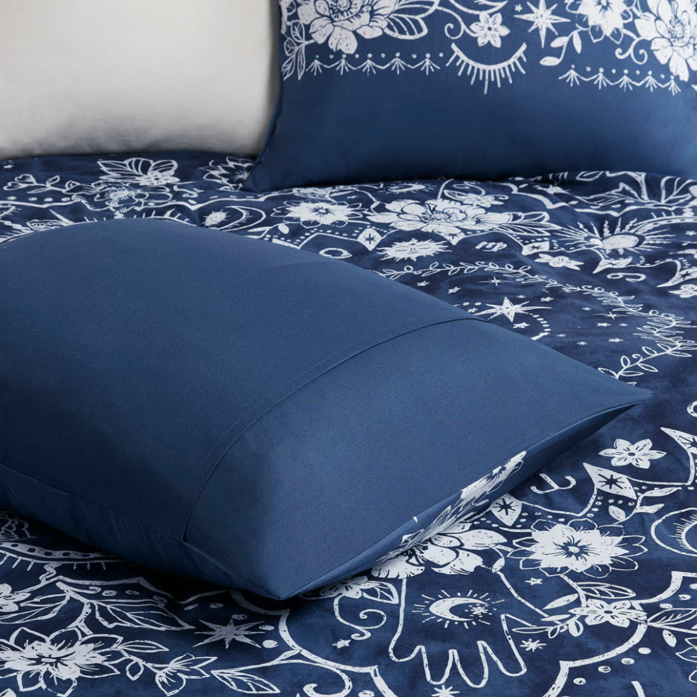 Intelligent Design Stella Celestial Comforter Set, Navy