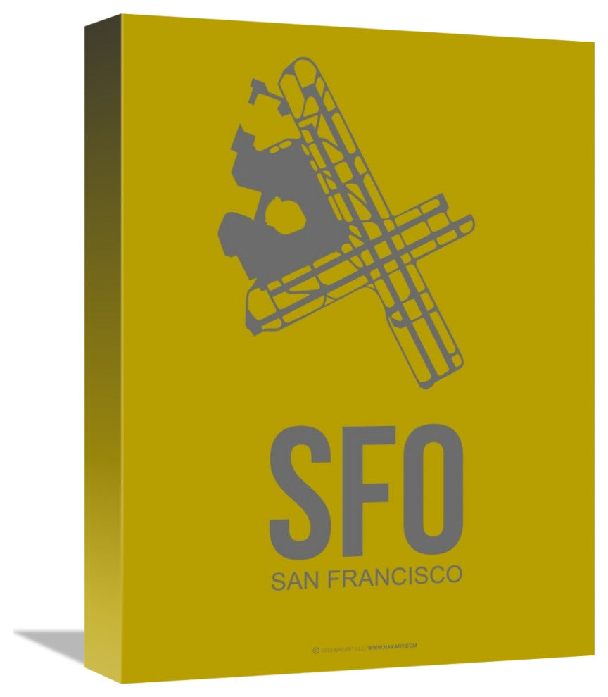 "SFO San Francisco Poster 3" Fine Art Print