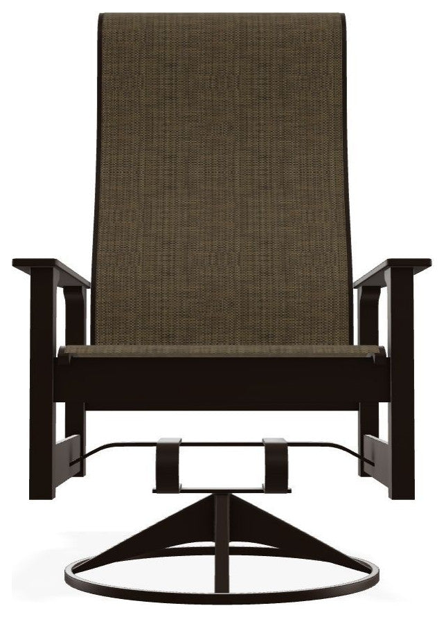 Leeward Sling Outdoor Swivel Rocker, Beacon/Kona
