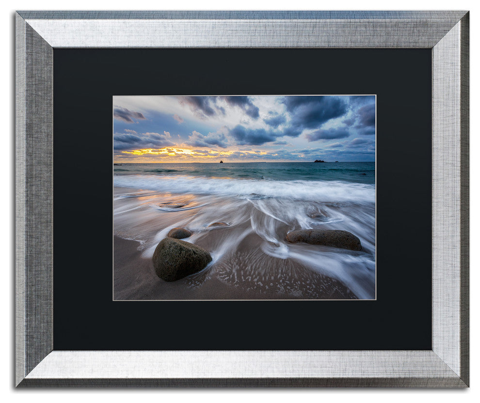 'The Song of Water' Silver Framed Canvas Art by Mathieu Rivrin