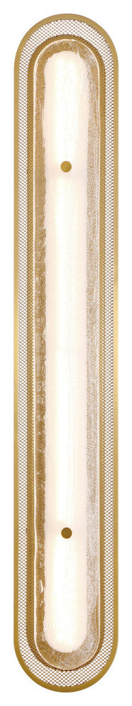 Tramore, Wall Sconce, 38", Gold, Silver Glass