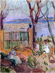 Henri Lebasque Garden by the Sea in St Tropez, 21"x28" Gallery Wrapped Canvas