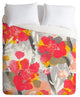 Marta Barragan Camarasa Paint Abstract Flowers Duvet Cover, 88"x88"