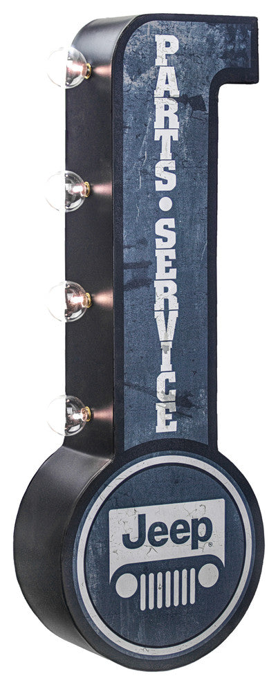 Jeep Parts and Service Off the Wall Marquee LED Sign
