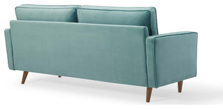 Valour Performance Velvet Sofa - Mint