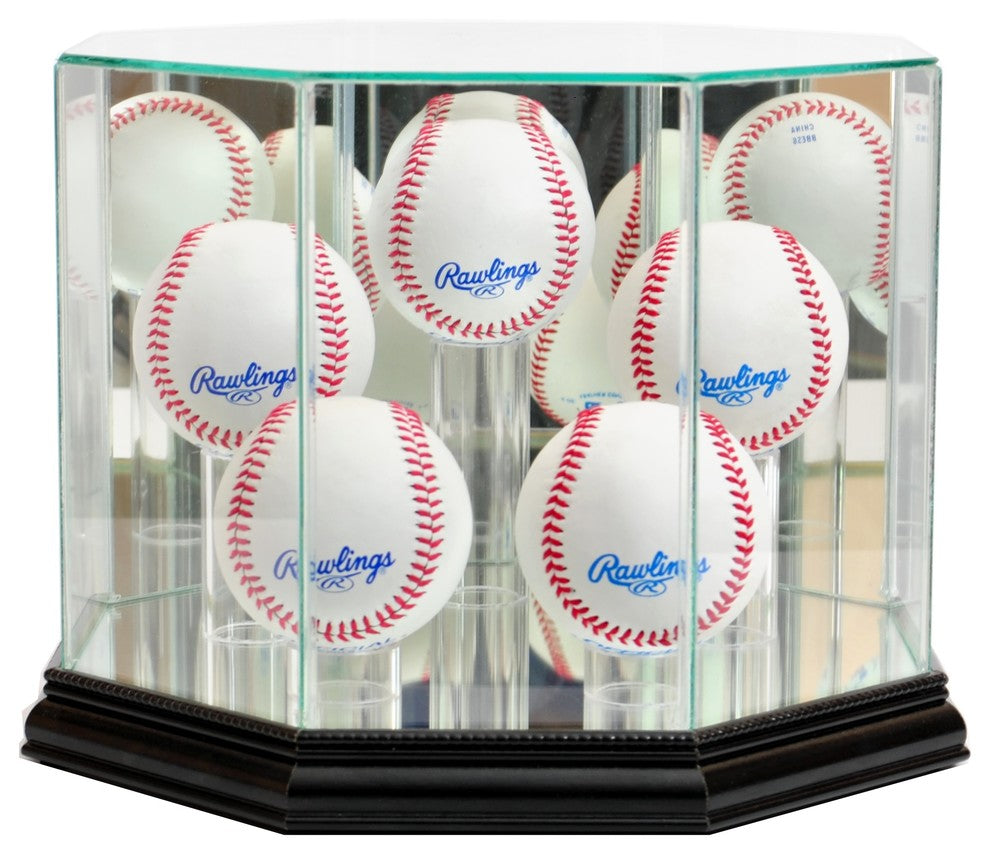 Octagon 5 Baseball Display Case, Black