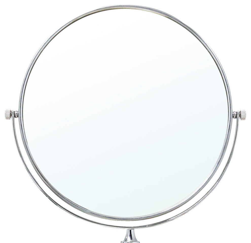 MODONA's Wall Mounted 8" Double Sided Mirror 1X-3X -, Polished Chrome