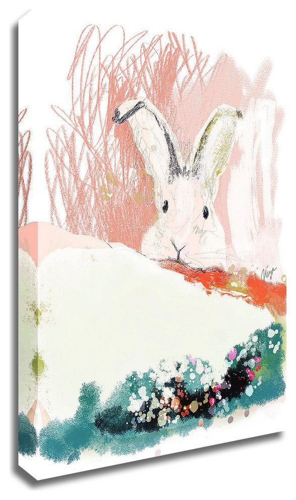 Bunny in the Garden by Niya Christine, Print on Canvas, 18" x 24"