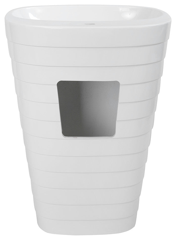 24" Streamline K-1486-24 Solid Surface Resin Freestanding Basin