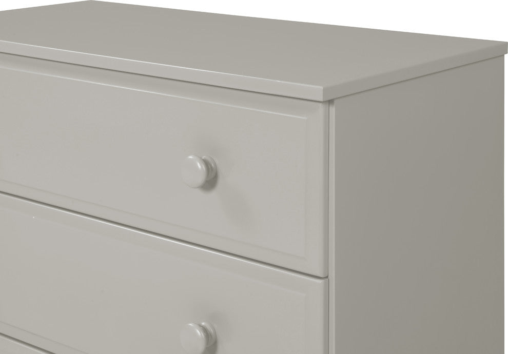 Essentials Three Drawer Dresser, Gray Finish