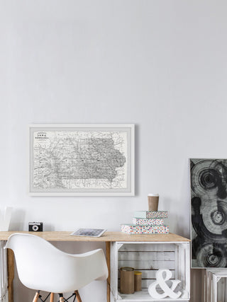 "White Iowa" Framed Painting Print, 36x24