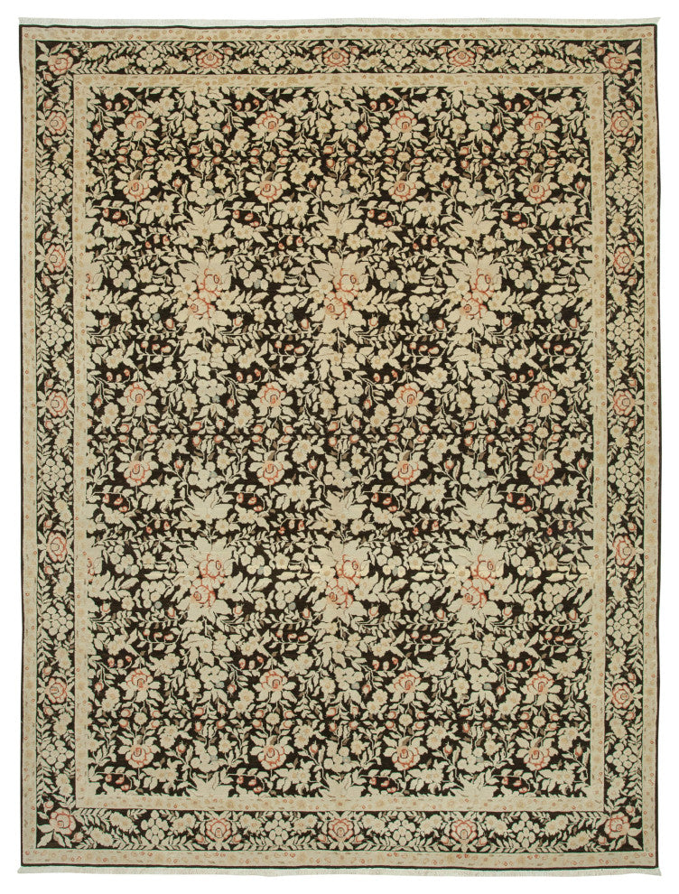 Rug N Carpet - Handwoven Oriental 9' 0" x 12' 0" One-of-a-Kind Oushak Area Rug