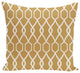 Charleston Geometric Print Pillow, Dijon, 16"x16"