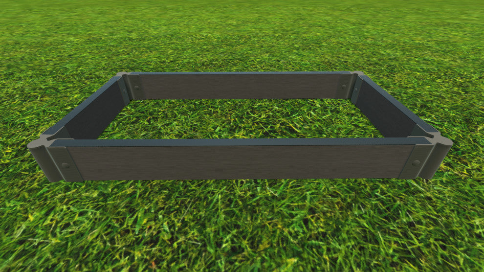 Weathered Wood 2" Tool Free, 2'x4'x5.5' Garden Raised Bed